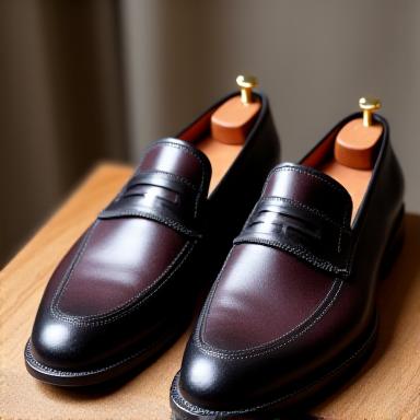 Handcrafted men's leather oxford shoes